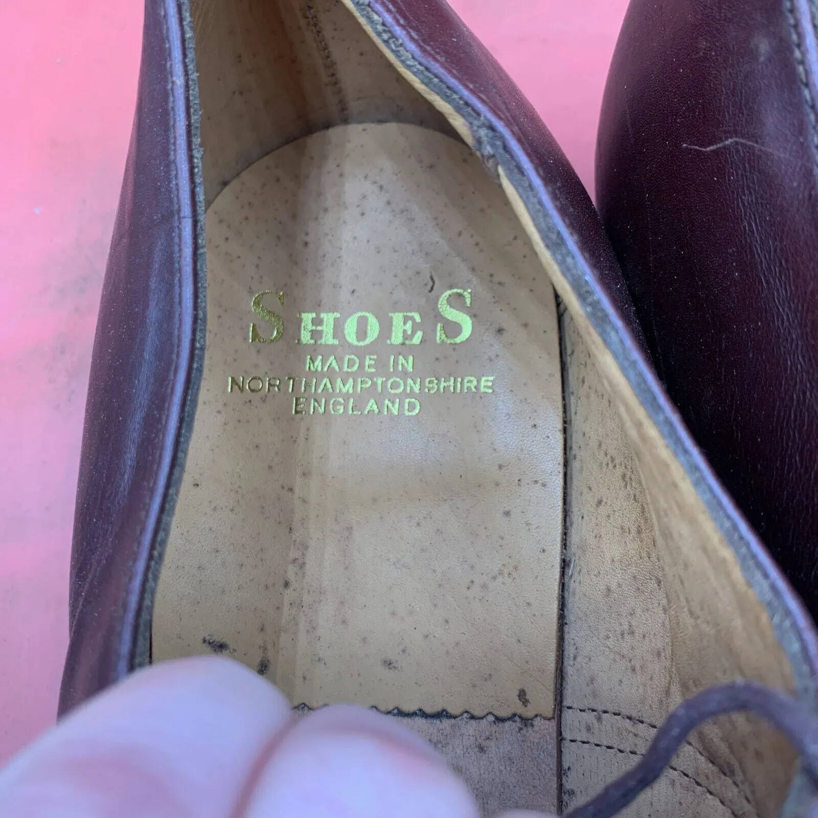 Genuine British Army Brown Leather Dress Shoes - Size UK 15S