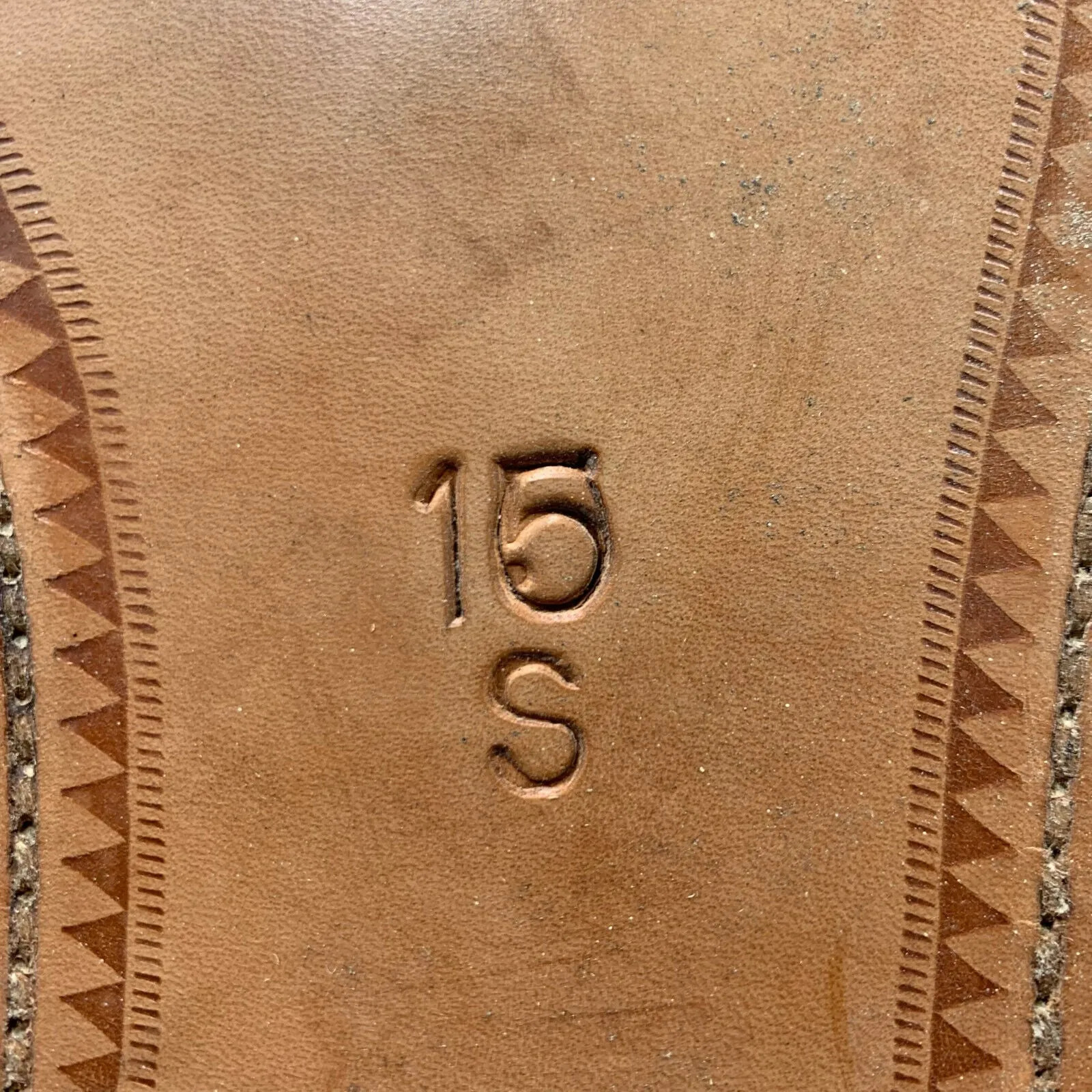 Genuine British Army Brown Leather Dress Shoes - Size UK 15S
