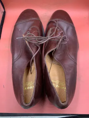 Genuine British Army Brown Leather Dress Shoes - Size UK 15S