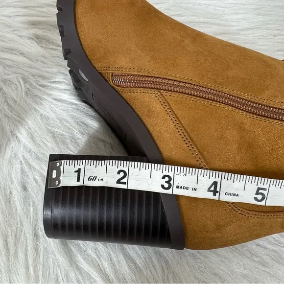 Giani Bernini Halllee Lug Booties Cognac Size 8M