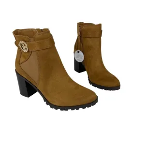Giani Bernini Halllee Lug Booties Cognac Size 8M