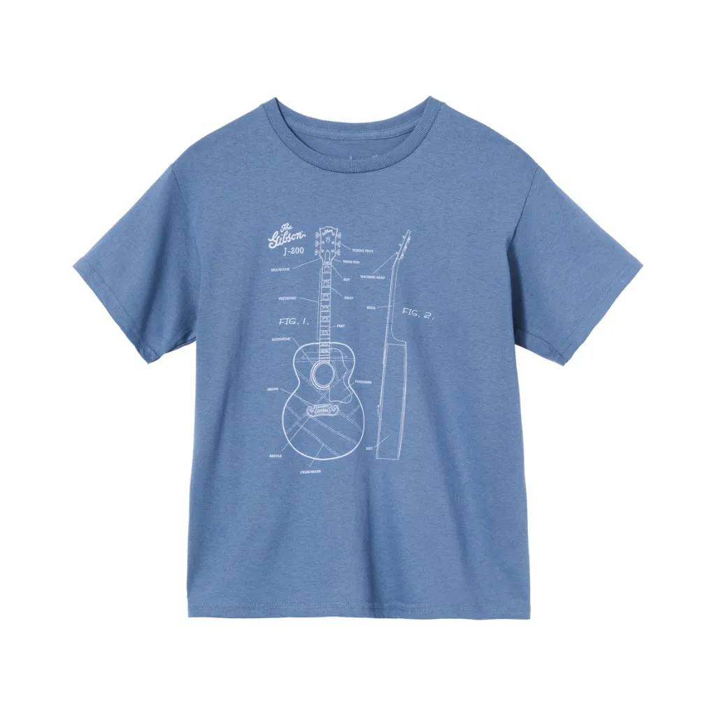 Gibson Kid'S Acoustic Schematic Tee - Medium