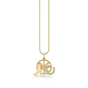 Gold & Diamond Western Cluster Charm