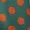 Green Spotty Dress With Frill Hem