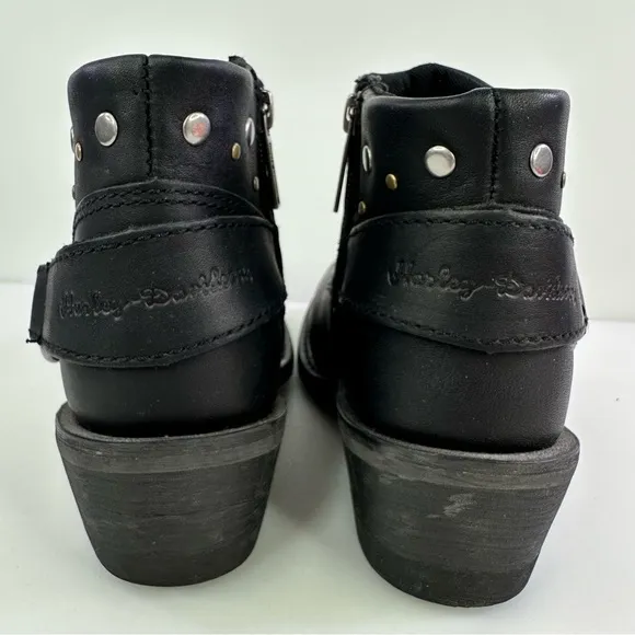 Harley-Davidson Women's Heyward D83769 Black Booties - Size 6.5