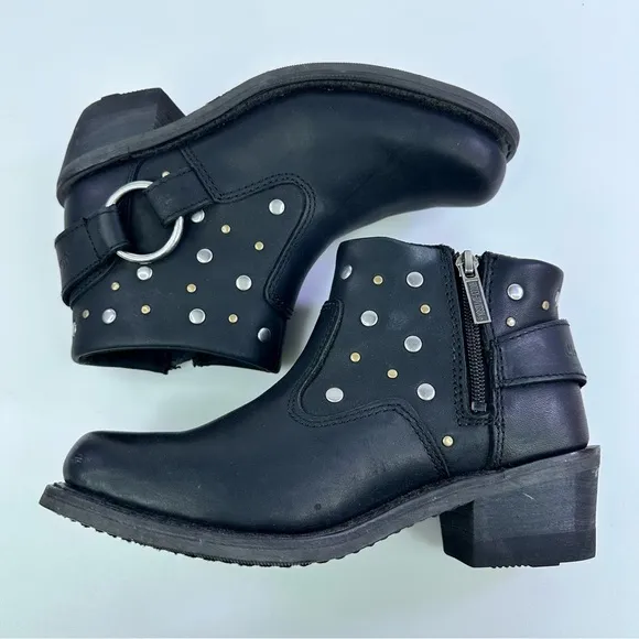 Harley-Davidson Women's Heyward D83769 Black Booties - Size 6.5