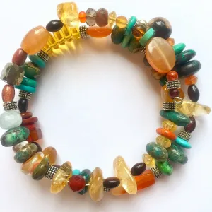 Harmony Wrap Around Multi Stone Bracelet
