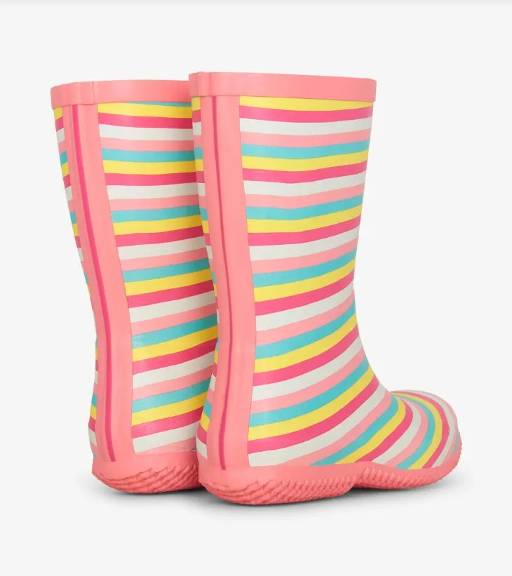 Hatley Pretty Stripes Packable Rain Boots