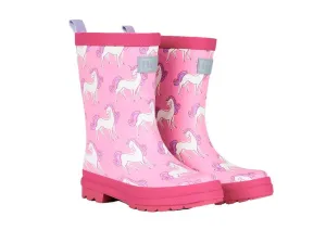 Hatley Rain Boots Unicorn Doodles (Size: 4t)