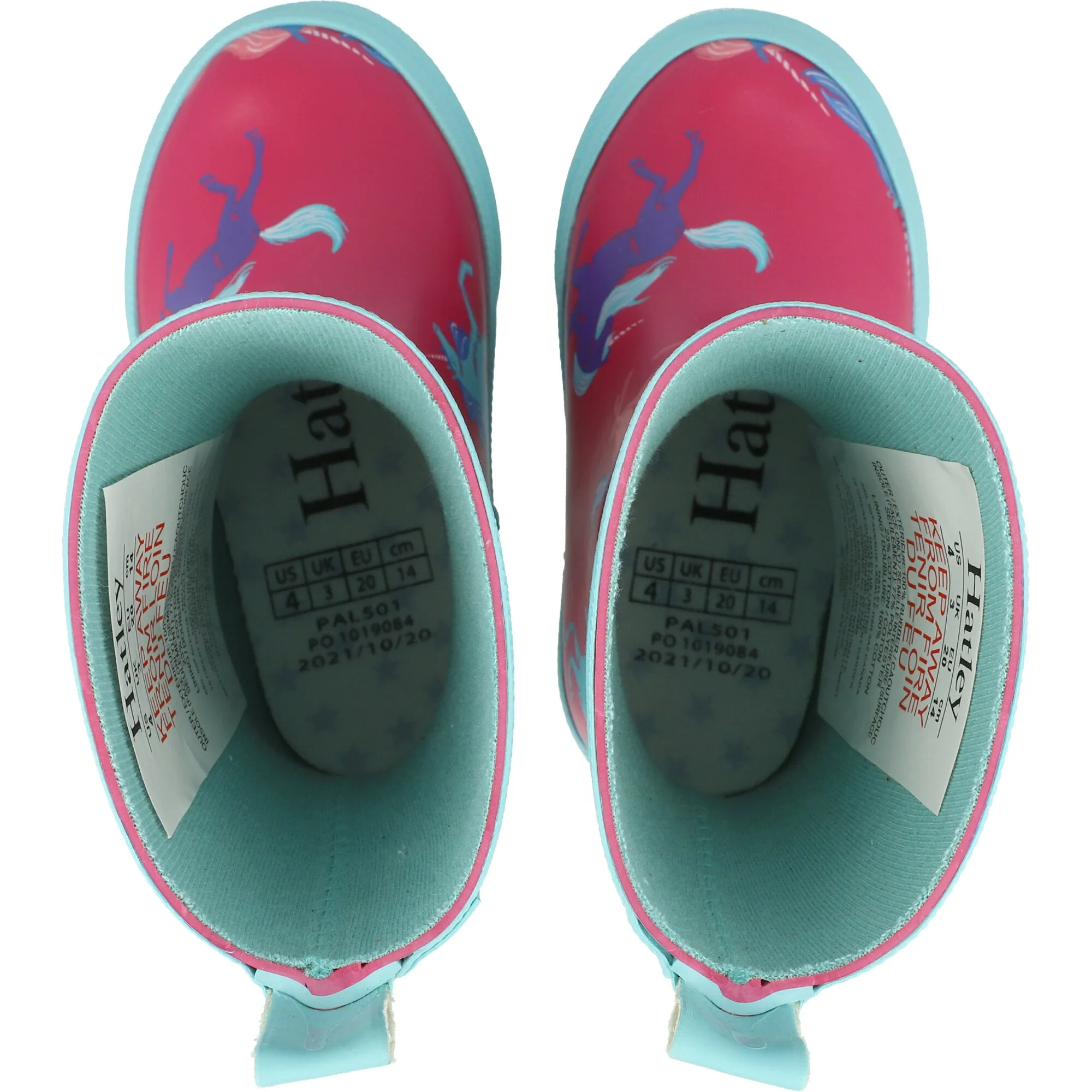 Hatley Shiny Pink Rain Boots for Kids