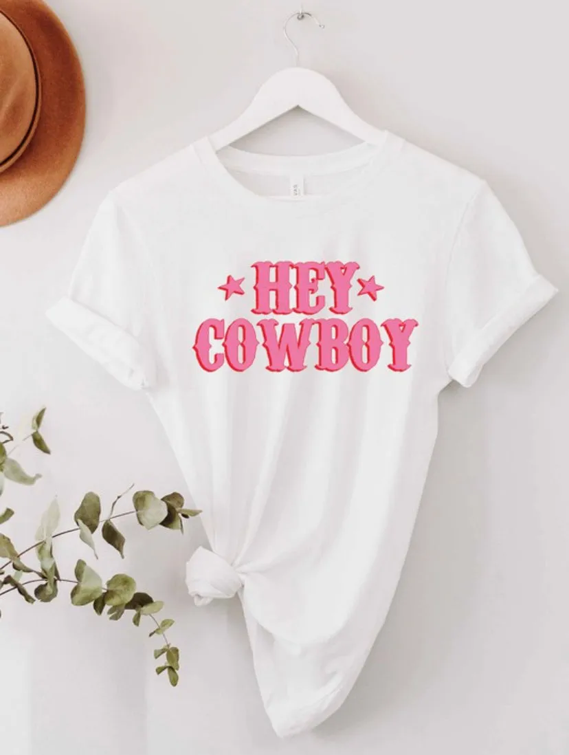 Hey Cowboy Graphic Tee