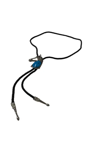 Horse Head Jade Bolo Tie
