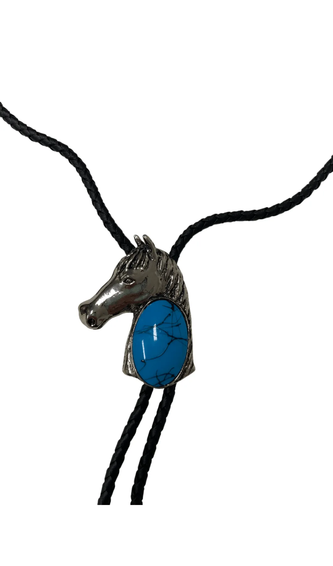 Horse Head Jade Bolo Tie
