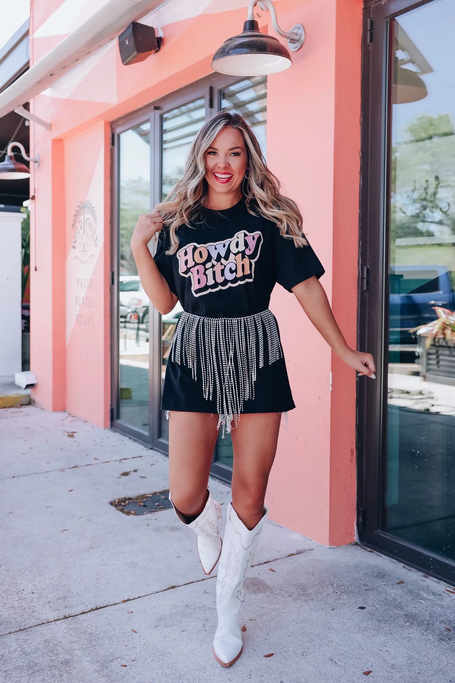 Howdy B Graphic Tee - Black