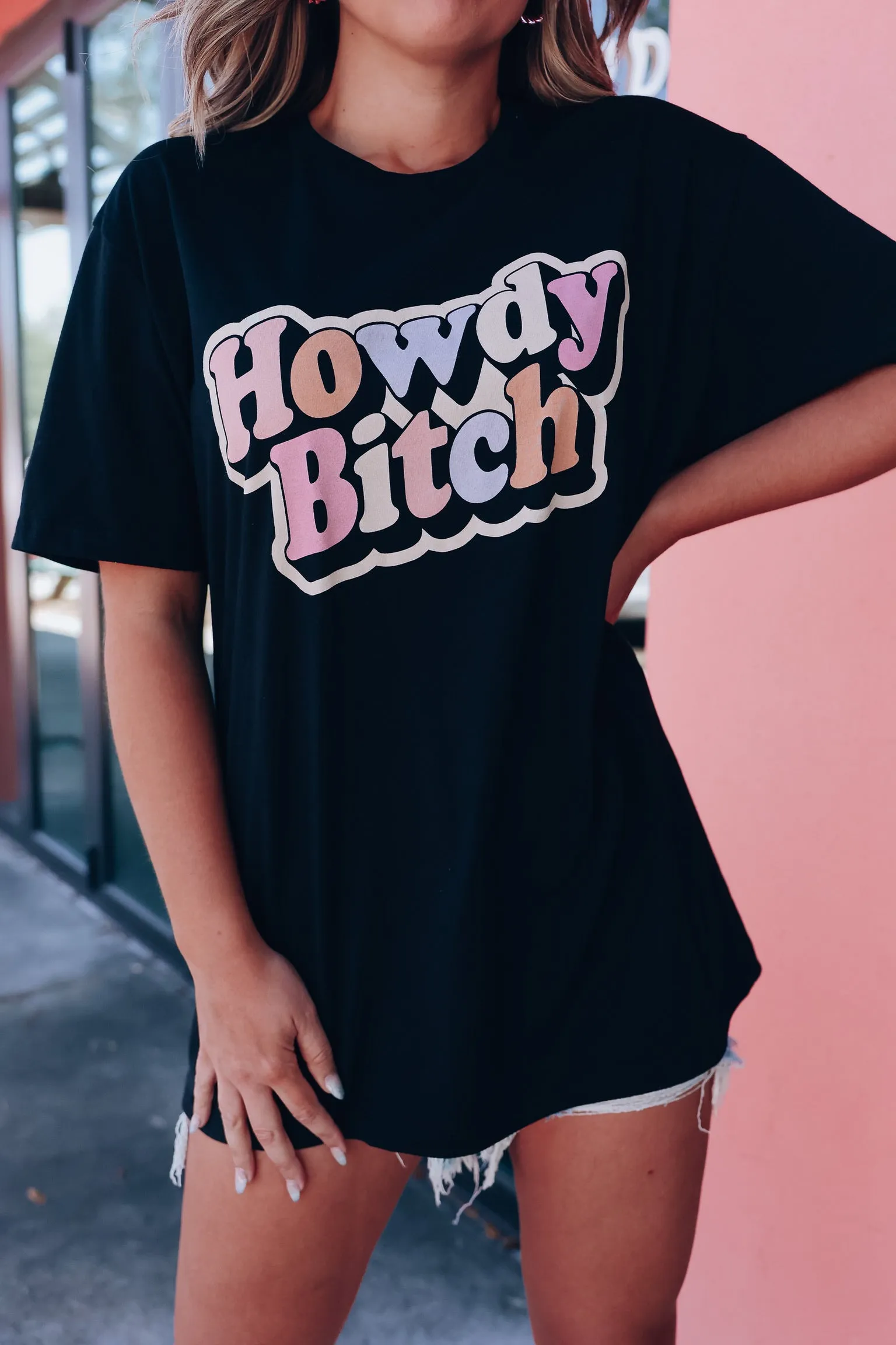 Howdy B Graphic Tee - Black