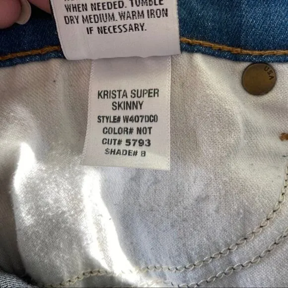 Hudson Krista Super Skinny Hounds Tooth Ankle Jeans