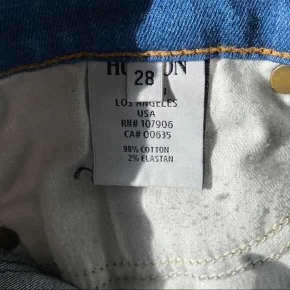 Hudson Krista Super Skinny Hounds Tooth Ankle Jeans