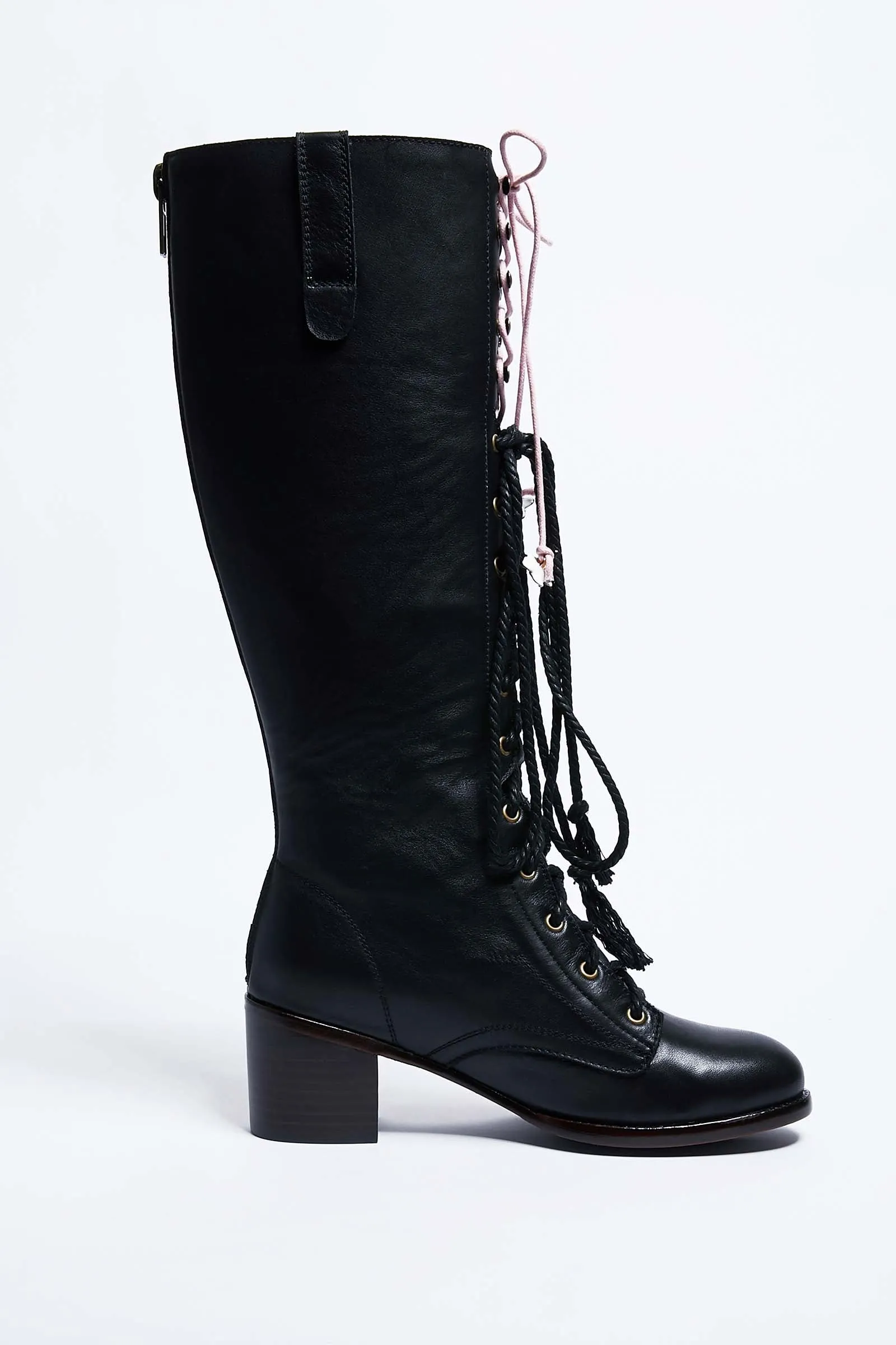 Ilona Rich Cherry Blossom Leather Boots