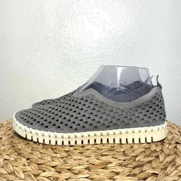 ILSE Jacobsen tulip 139 slip on grey sneakers perforated