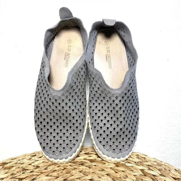 ILSE Jacobsen tulip 139 slip on grey sneakers perforated