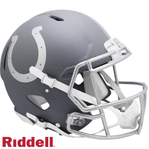 Indianapolis Colts Helmet Riddell Authentic Full Size Speed Style Slate Alternate
