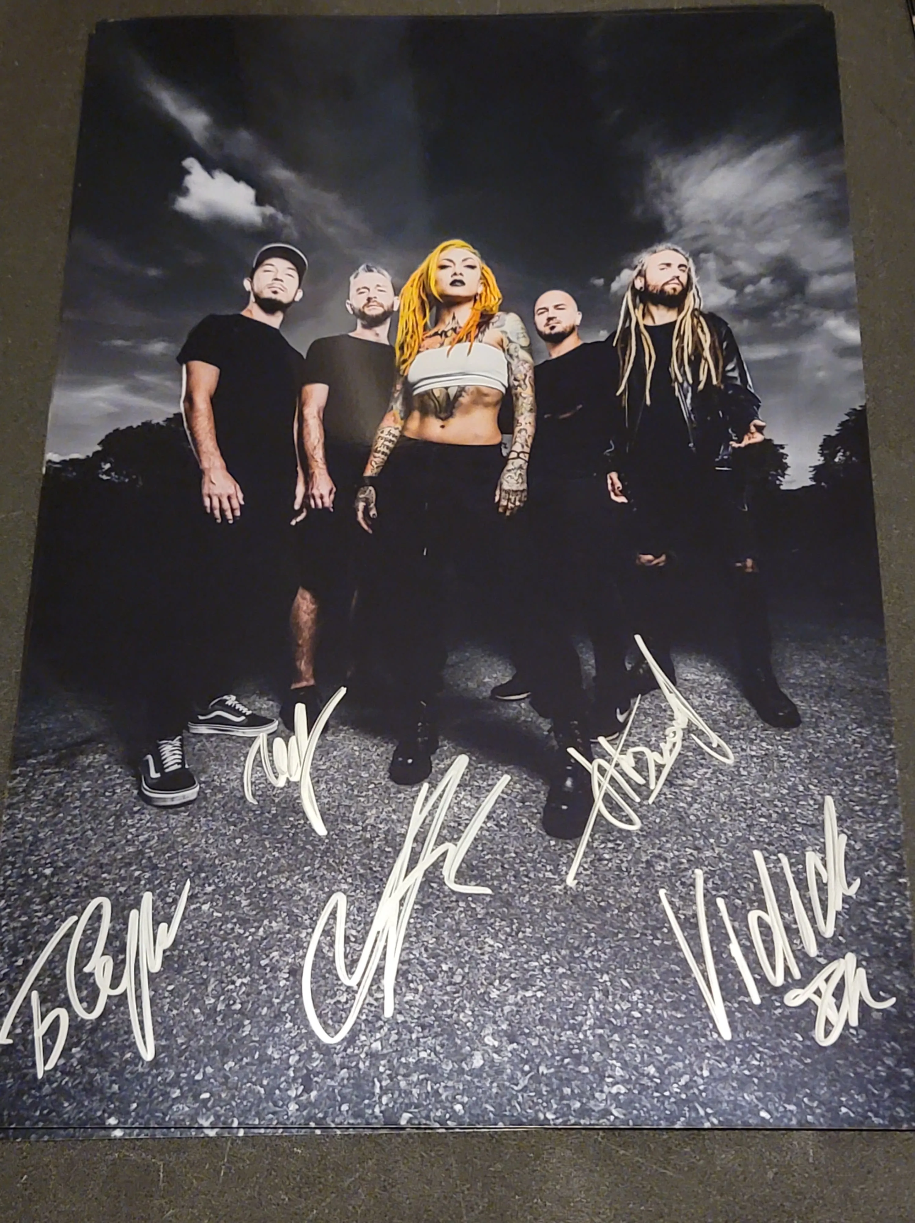 Infected Rain - Dark Clouds - Signed Limited Edition 8x12 Metallic Print