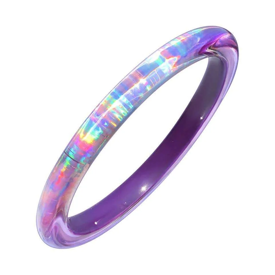 Iridescent Slip On Bangle