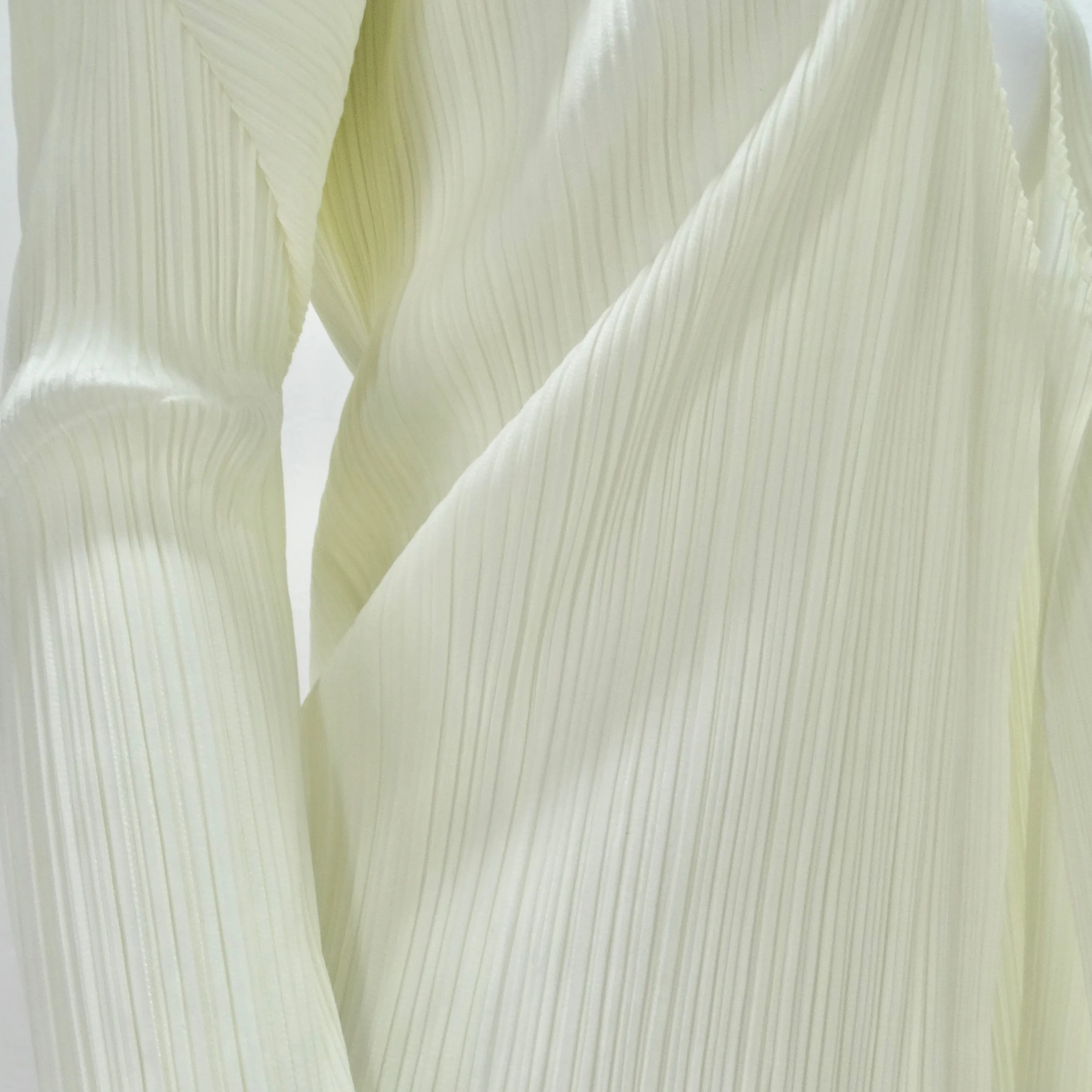 Issey Miyake Pleats Please Cardigan and Shawl Set Off-White