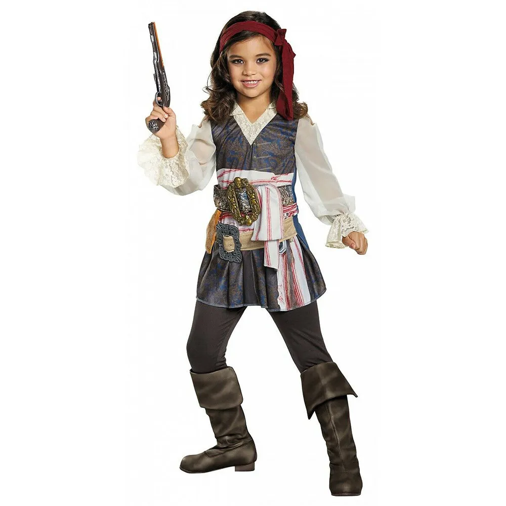 Jack Sparrow Girls Costume Classic Pirates Of The Caribbean Outfit