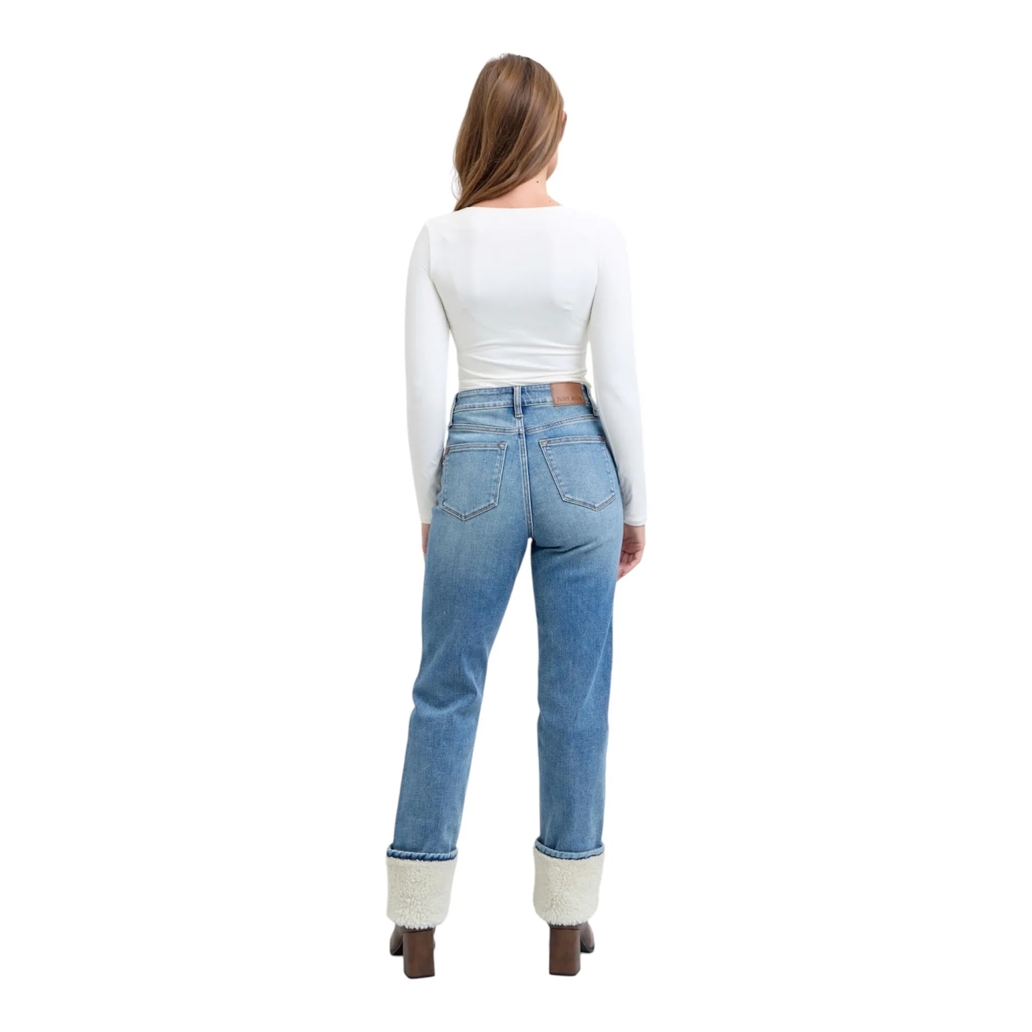 Judy Blue Shearling Cuff Jeans