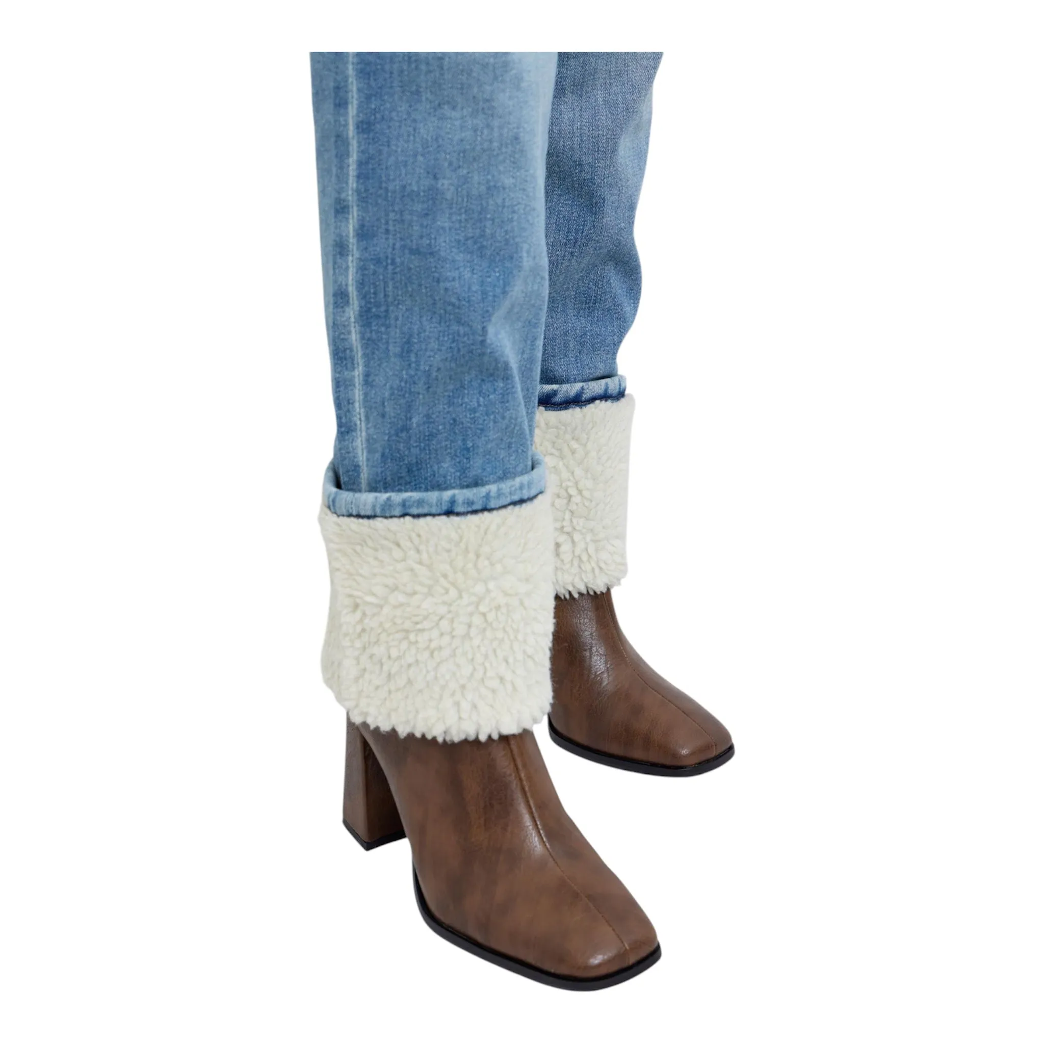 Judy Blue Shearling Cuff Jeans
