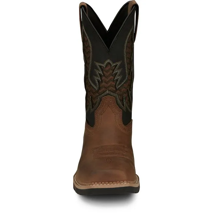 Justin MNS Bolt Pecan Black Water Buffalo SE4113