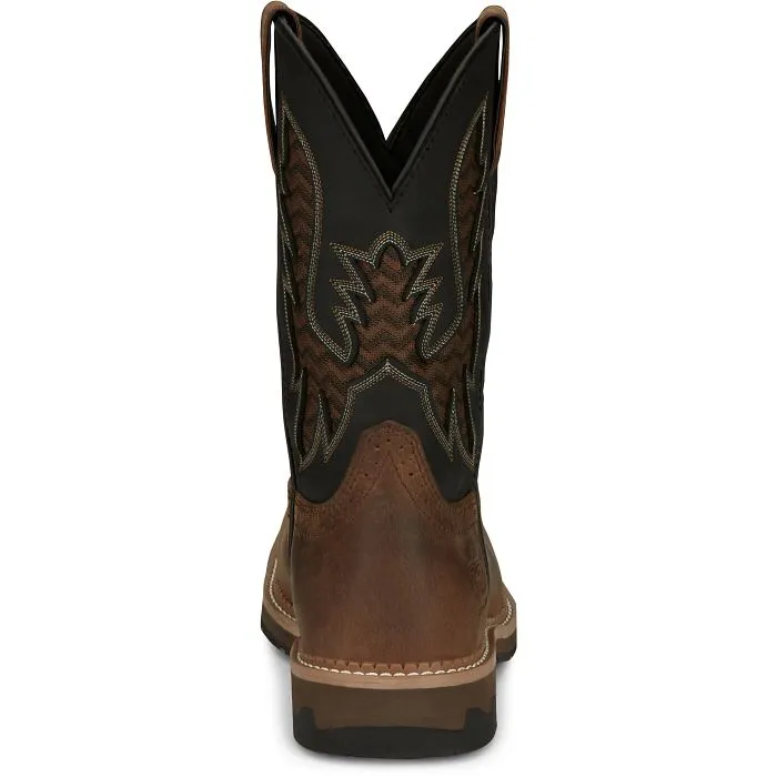 Justin MNS Bolt Pecan Black Water Buffalo SE4113