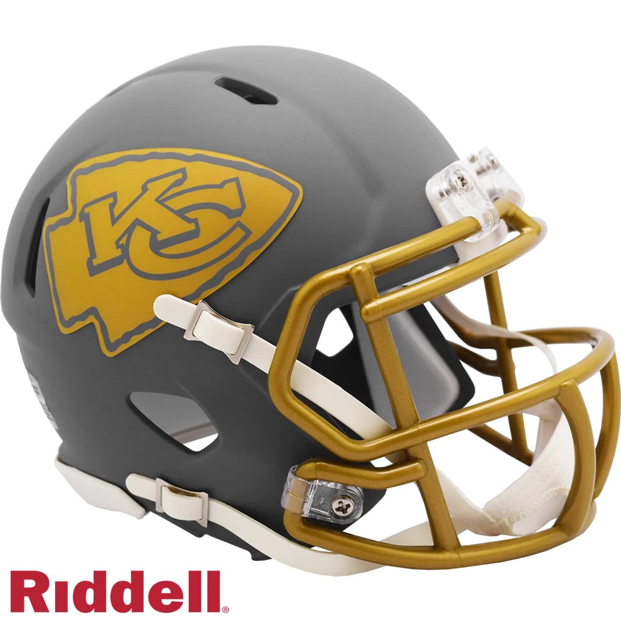 Kansas City Chiefs Helmet Riddell Replica Mini Speed Style Slate Alternate