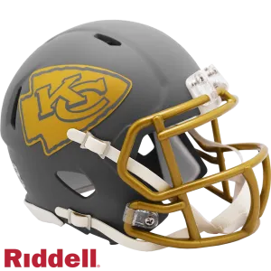 Kansas City Chiefs Helmet Riddell Replica Mini Speed Style Slate Alternate