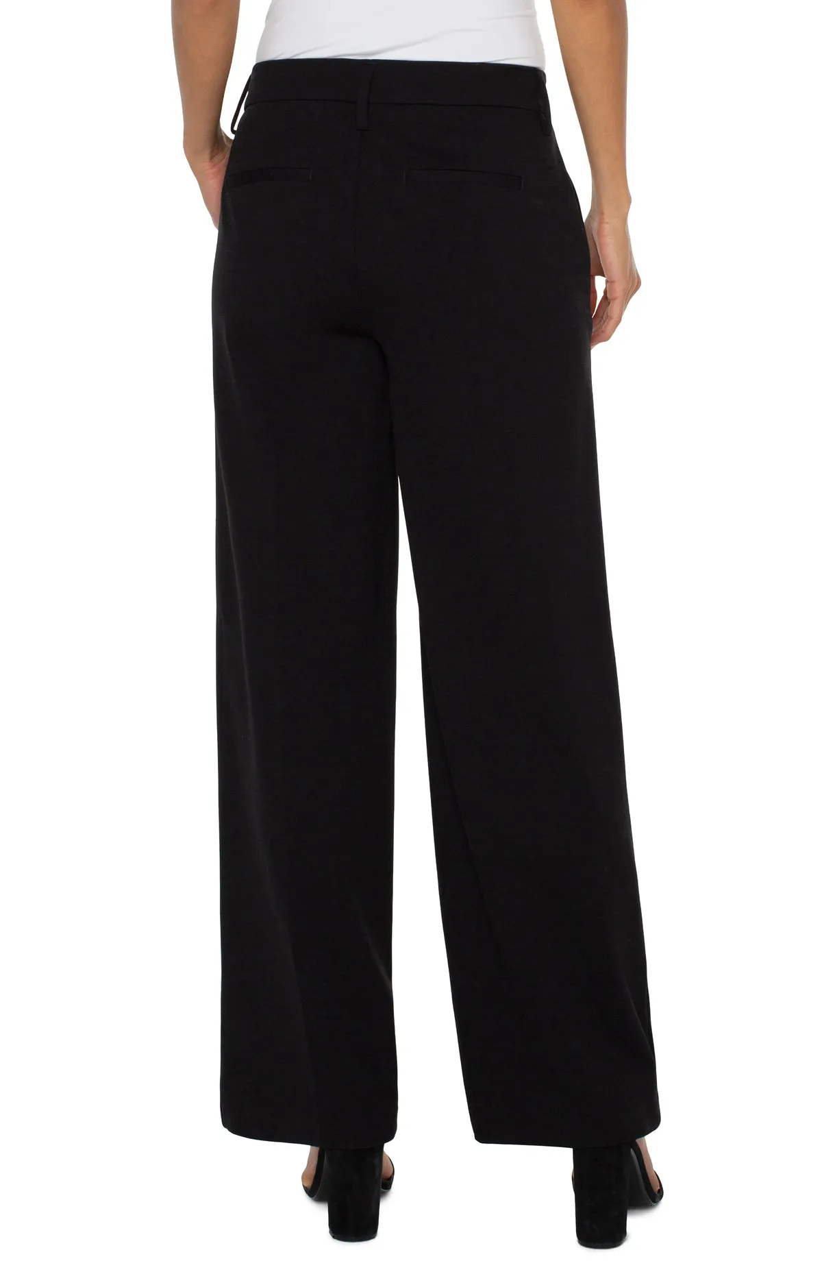 Kelsey Wide Leg Trouser - Black