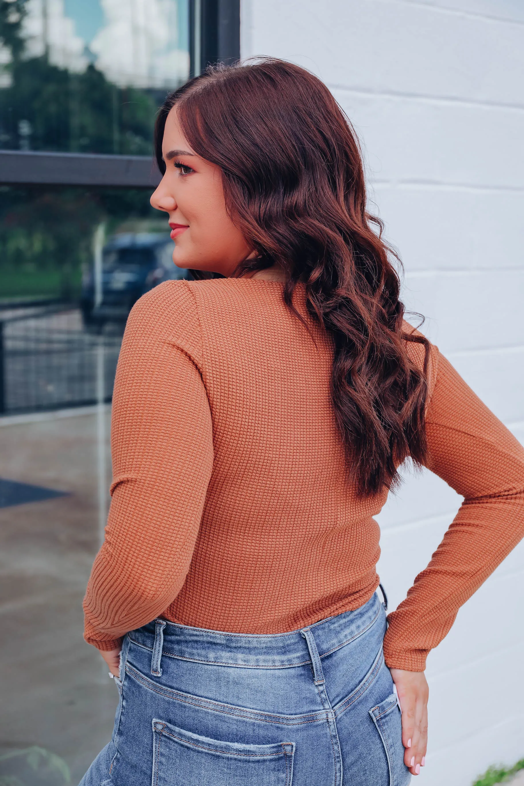 Kenosha Textured Knit Top - Butterscotch