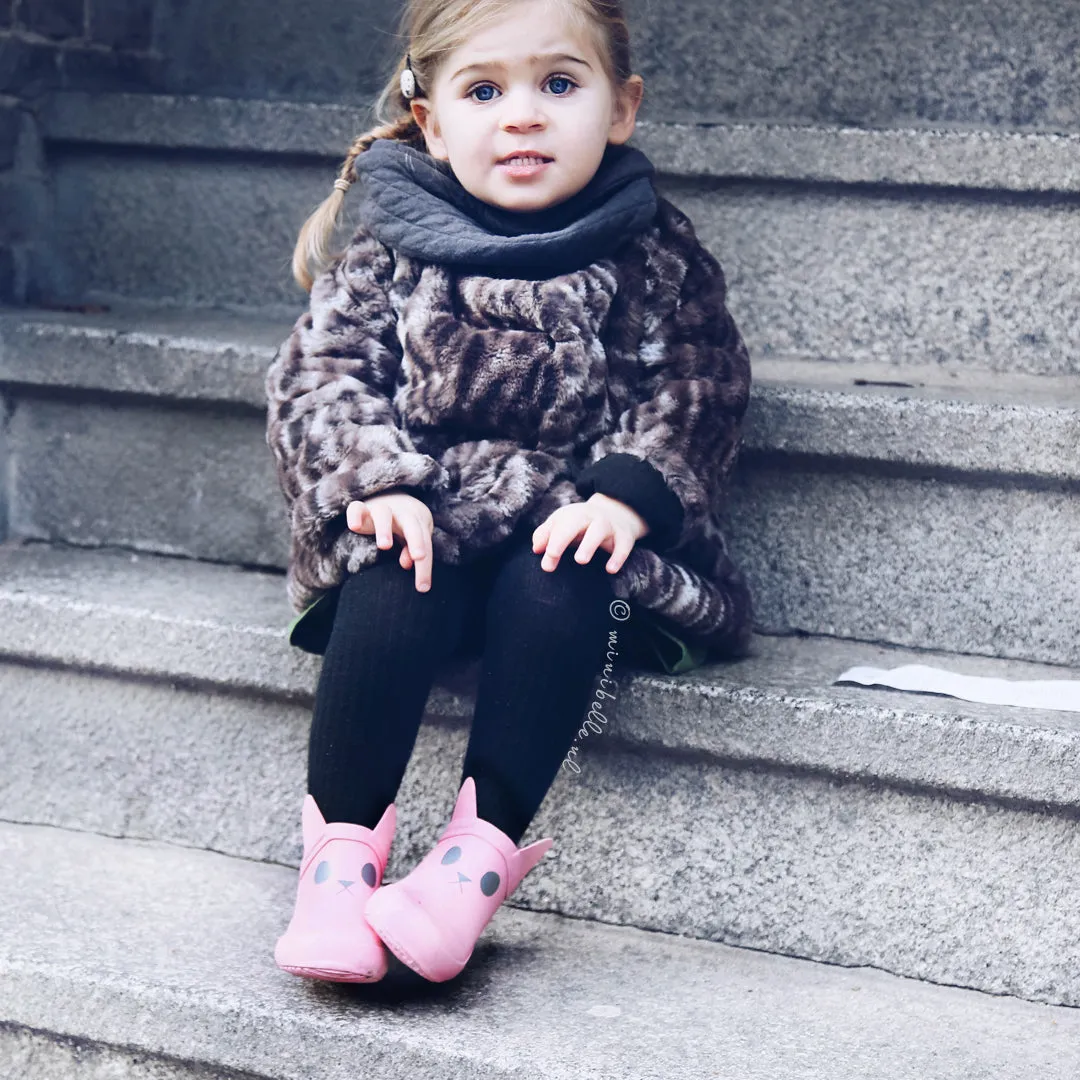 Kerran Pink Rabbit Rain Boots