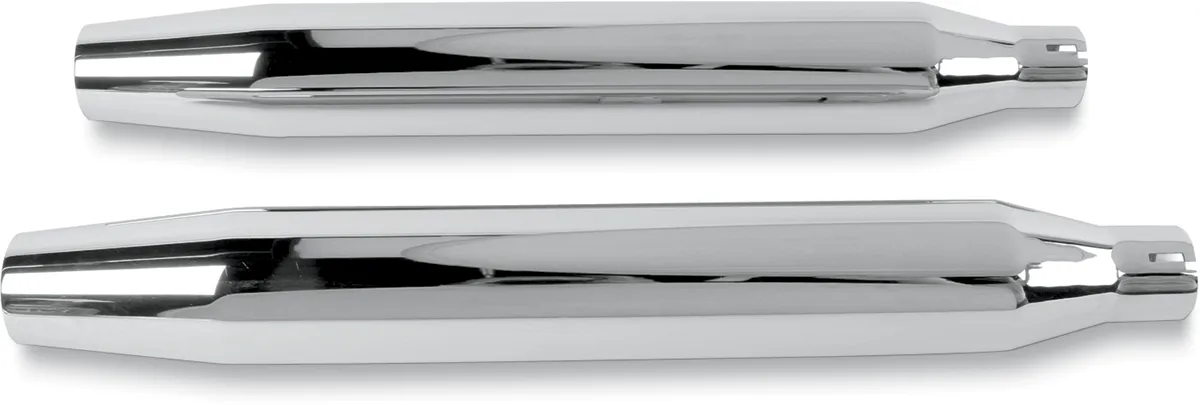 Khrome Werks 202460 3in. HP-Plus Slip-On Mufflers - Tapered - Chrome