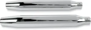 Khrome Werks 202460 3in. HP-Plus Slip-On Mufflers - Tapered - Chrome
