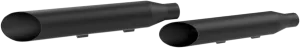 Khrome Werks 202895 3in. HP-Plus Slip-On Mufflers - Slash Cut - Black