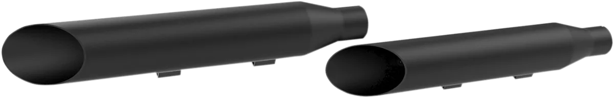 Khrome Werks 202895 3in. HP-Plus Slip-On Mufflers - Slash Cut - Black