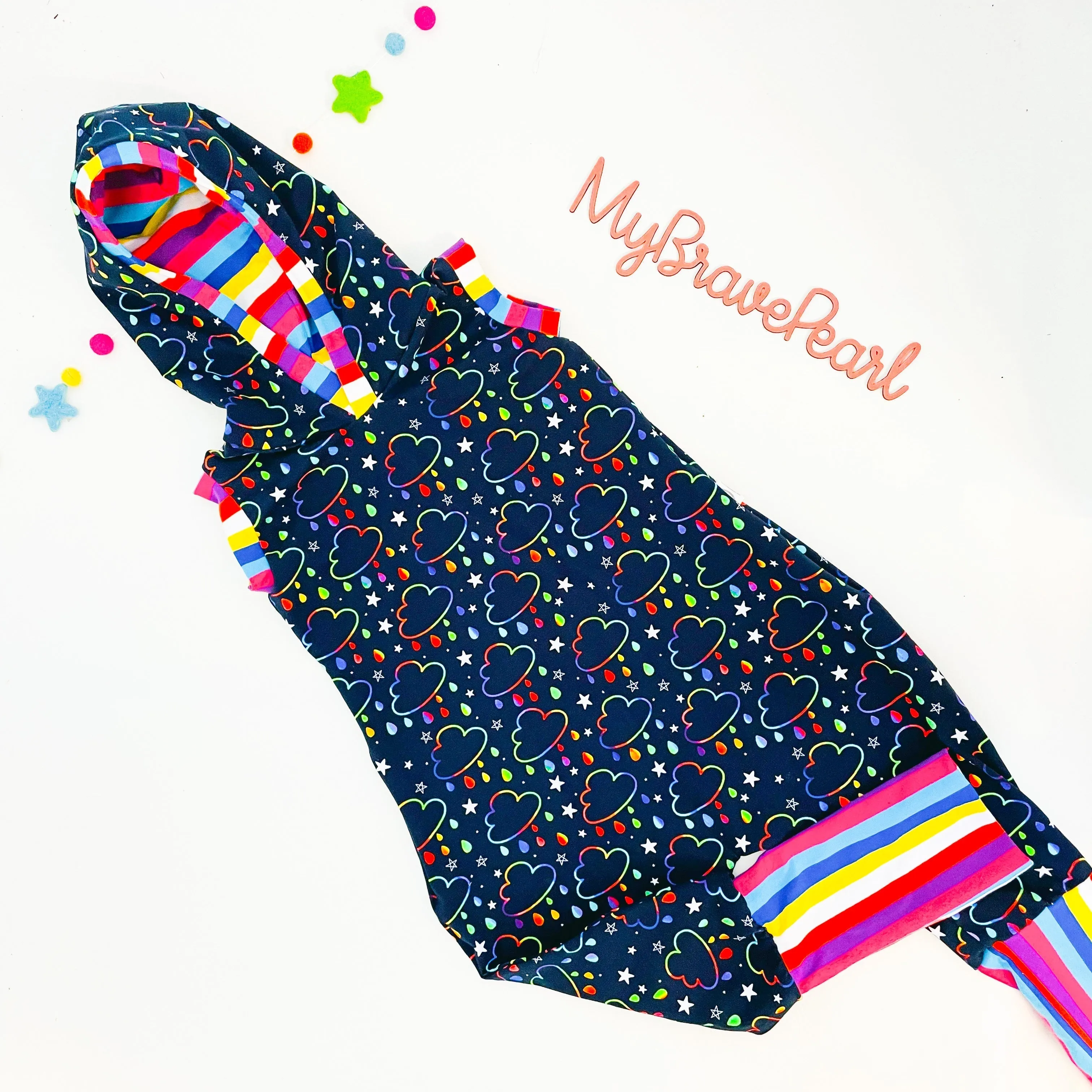 Kids Short Sleeve Hooded Pull On GWM Romper