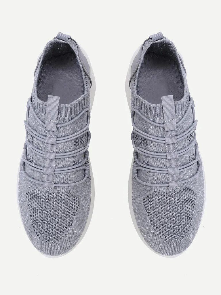 Knit Design Slip On Sneakers
