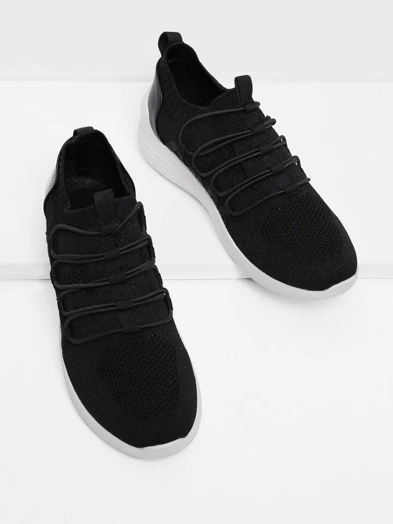 Knit Design Slip On Sneakers