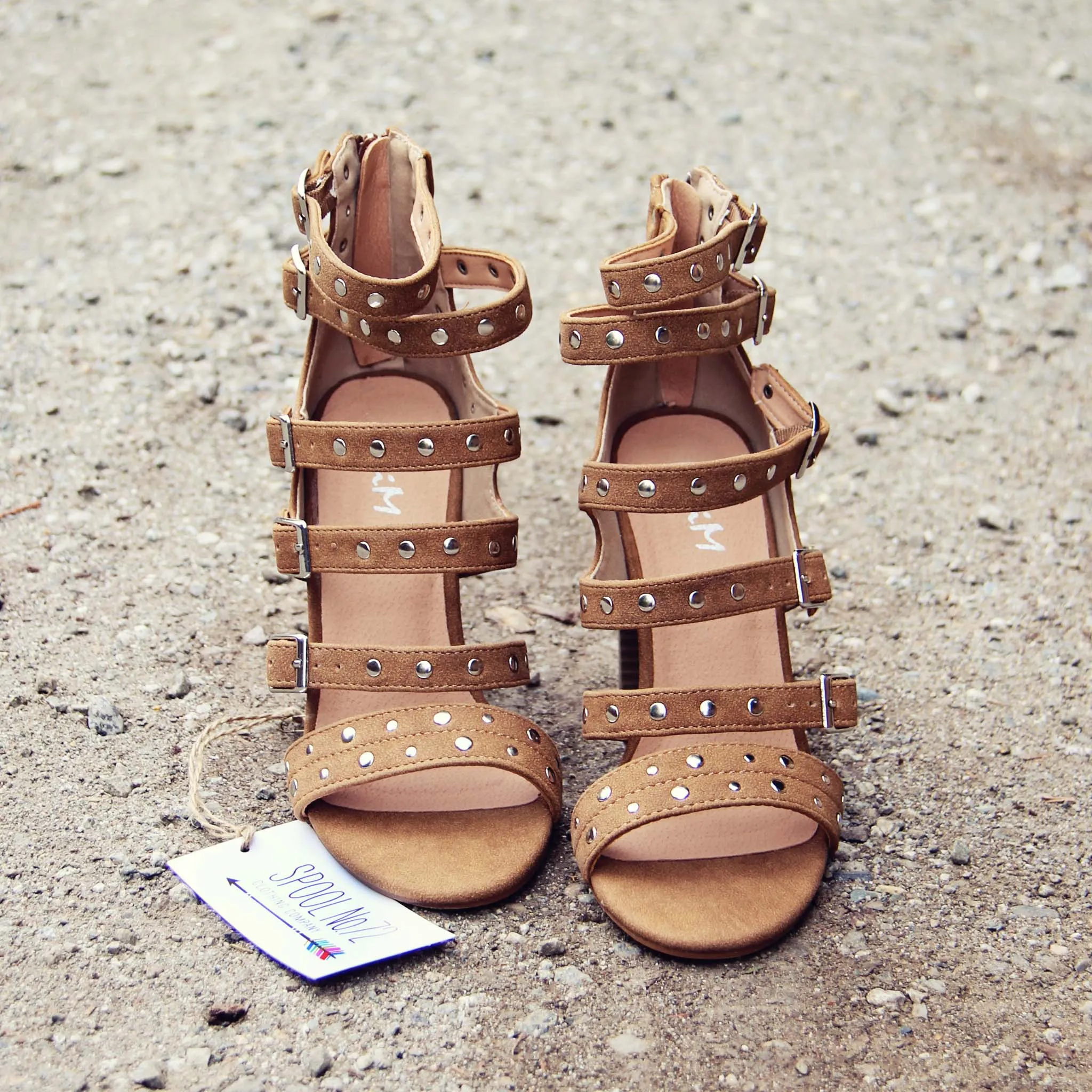 Knox Strappy Heel in Caramel