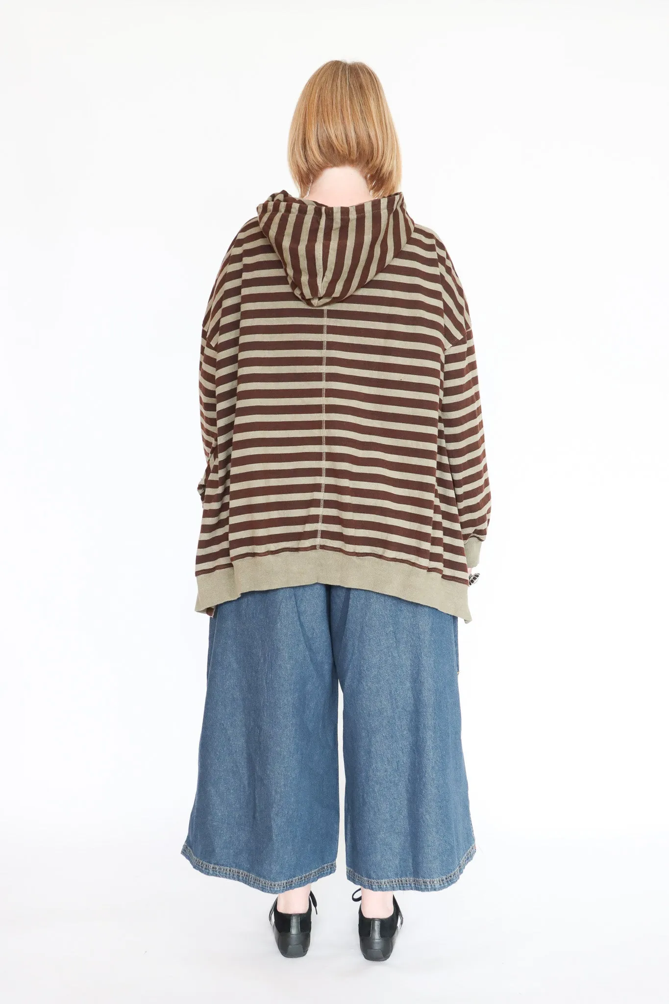 Krista Larson Olive Stripe Bode Sweatshirt
