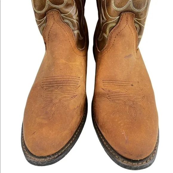 Laredo Women’s Kadi Brown Leather Western Cowboy Boots