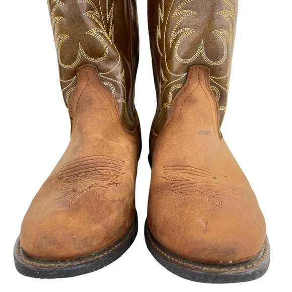 Laredo Women’s Kadi Brown Leather Western Cowboy Boots