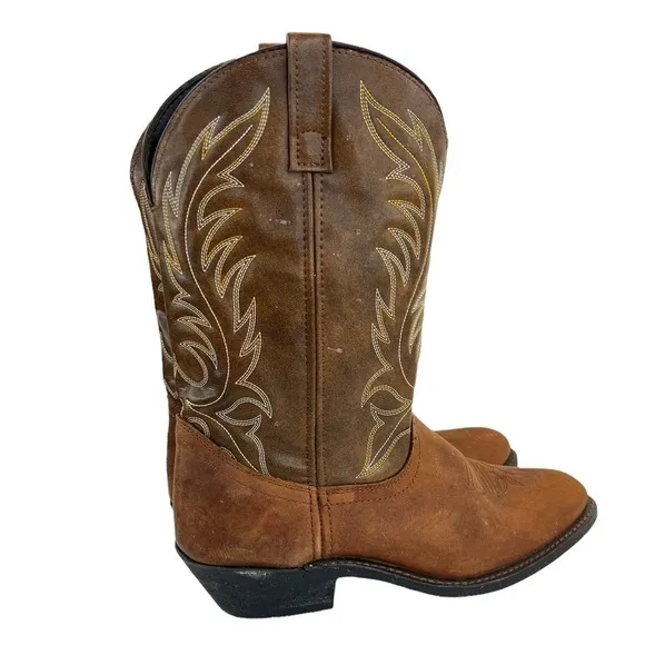 Laredo Women’s Kadi Brown Leather Western Cowboy Boots
